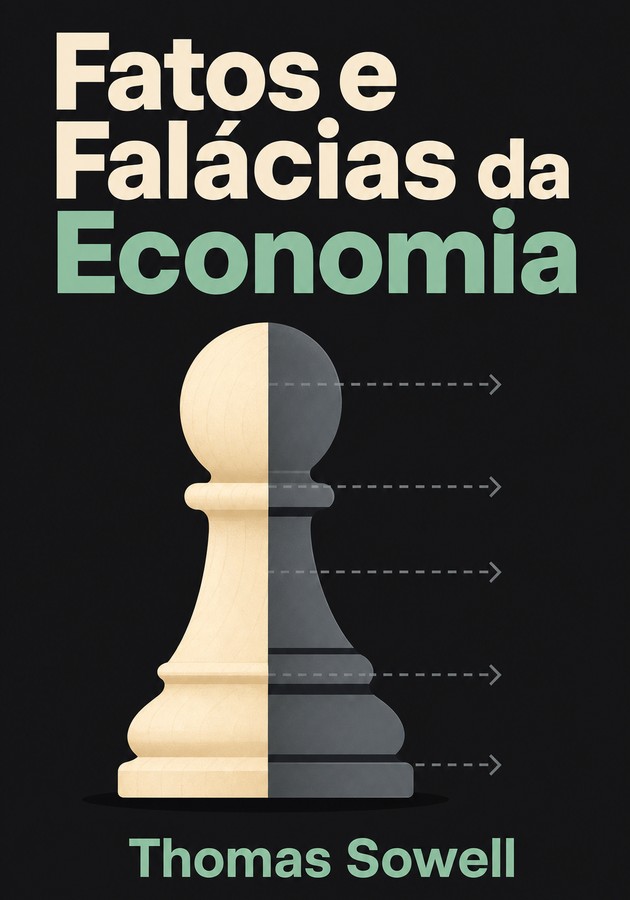 Capa do livro Fatos e Falácias da Economia, de Thomas Sowell — resumo e resenha crítica no 12min