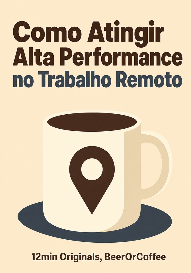 Capa do livro Como Atingir Alta Performance no Trabalho Remoto, de BeerOrCoffee — resumo e resenha crítica no 12min