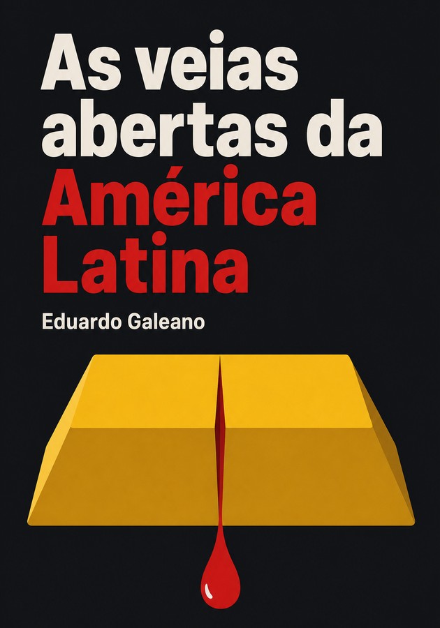 Capa do livro As veias abertas da América Latina, de Eduardo Galeano — resumo e resenha crítica no 12min
