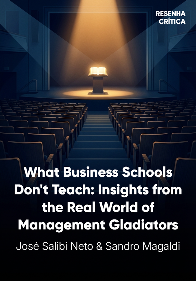 Book cover of What Business Schools Don't Teach by Sandro Magaldi & José Salibi Neto — critical summary review on 12min