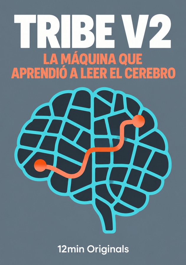 Portada del libro TRIBE V2 — LA MÁQUINA QUE APRENDIÓ A LEER EL CEREBRO, de 12min Originals — resumen crítico y reseña en 12min