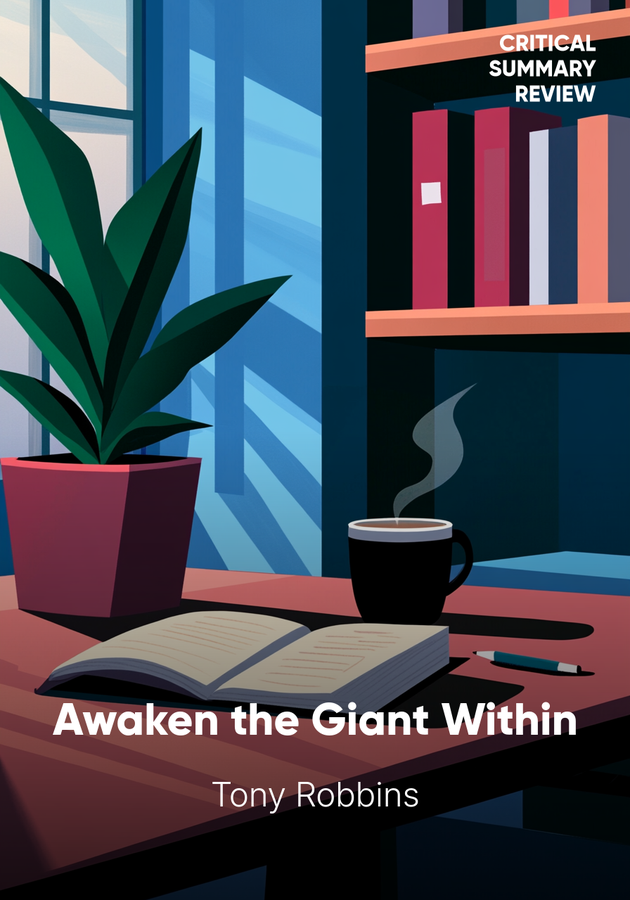Book cover of Awaken the Giant Within by Tony Robbins — critical summary review on 12min