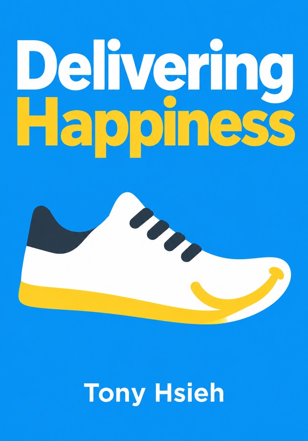 Portada del libro Delivering Happiness, de Tony Hsieh — resumen crítico y reseña en 12min