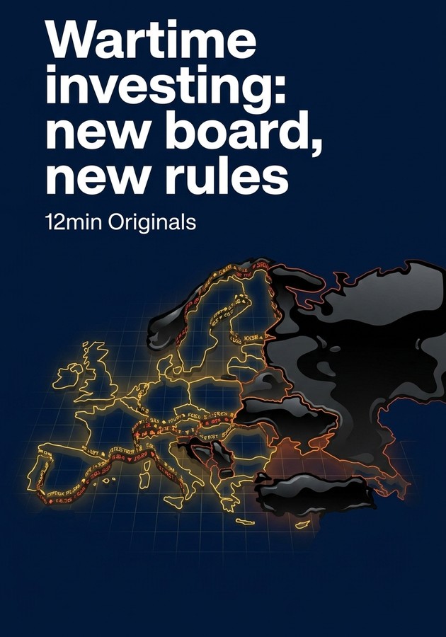 Book cover of Wartime investing: new board, new rules by 12min Originals — critical summary review on 12min