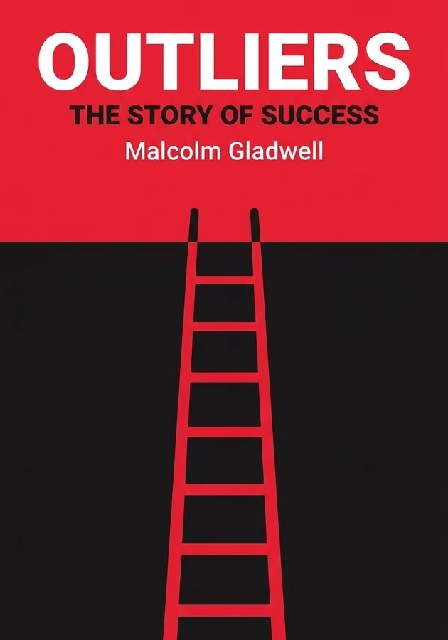 Book cover of Outliers by Malcolm Gladwell — critical summary review on 12min