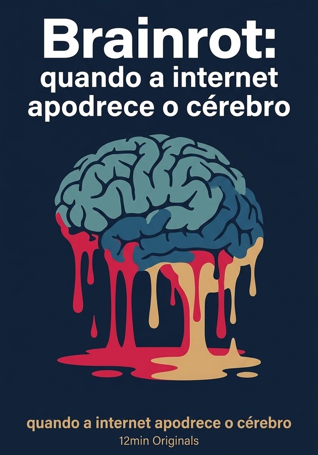 Capa do livro Brainrot: quando a internet apodrece o cérebro, de 12min Originals — resumo e resenha crítica no 12min