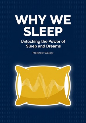 Book cover of Why We Sleep by Matthew Walker — critical summary review on 12min