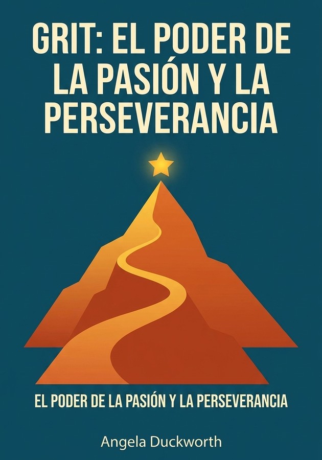 Portada del libro Grit: El poder de la pasión y la perseverancia, de Angela Duckworth — resumen crítico y reseña en 12min