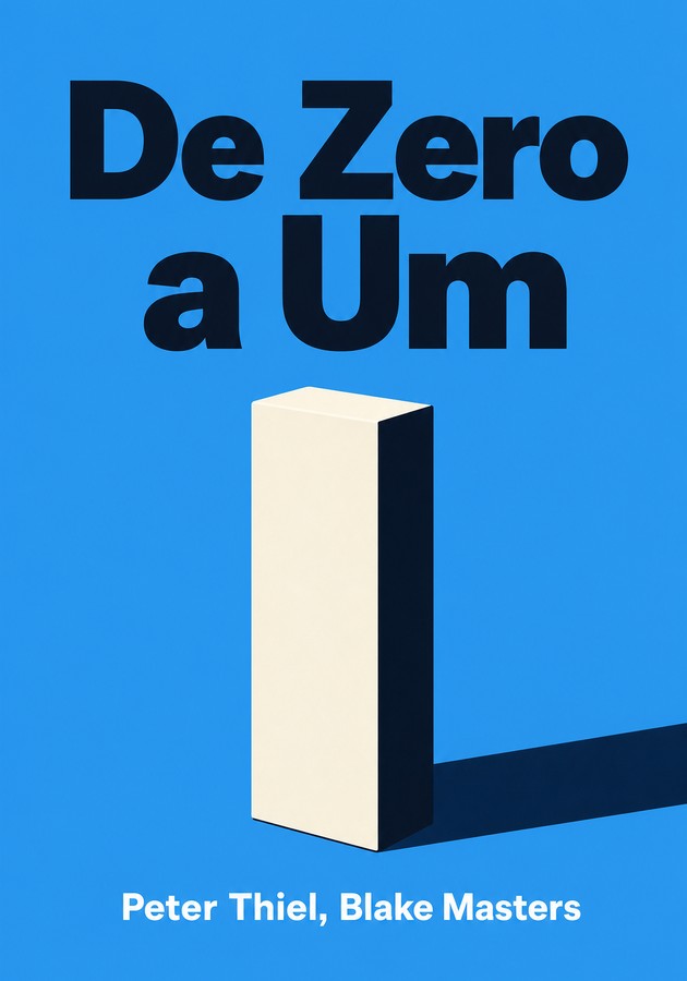 Capa do livro De Zero a Um, de Peter Thiel & Blake Masters — resumo e resenha crítica no 12min