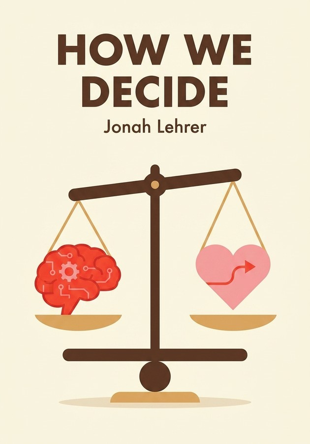 Book cover of How We Decide by Jonah Lehrer — critical summary review on 12min