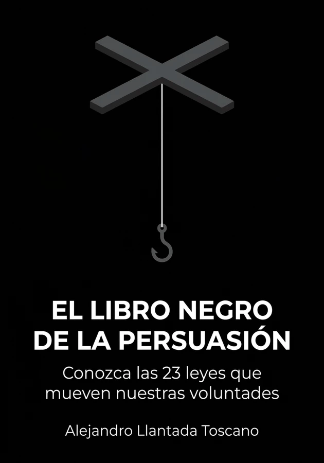 Portada del libro El libro negro de la persuasión, de Alejandro Llantada Toscano — resumen crítico y reseña en 12min